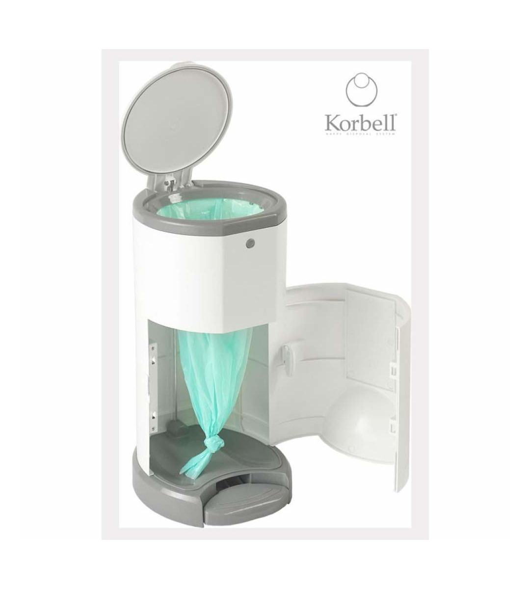 BIDONE GETTA PANNOLINI 16 L KORBELL - immagine 4
