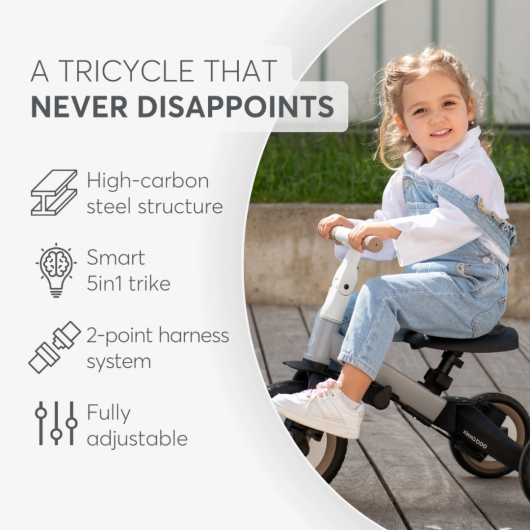 TRICICLO BICICLETTA 5 IN 1 FLIP KIKKA BOO - immagine 6