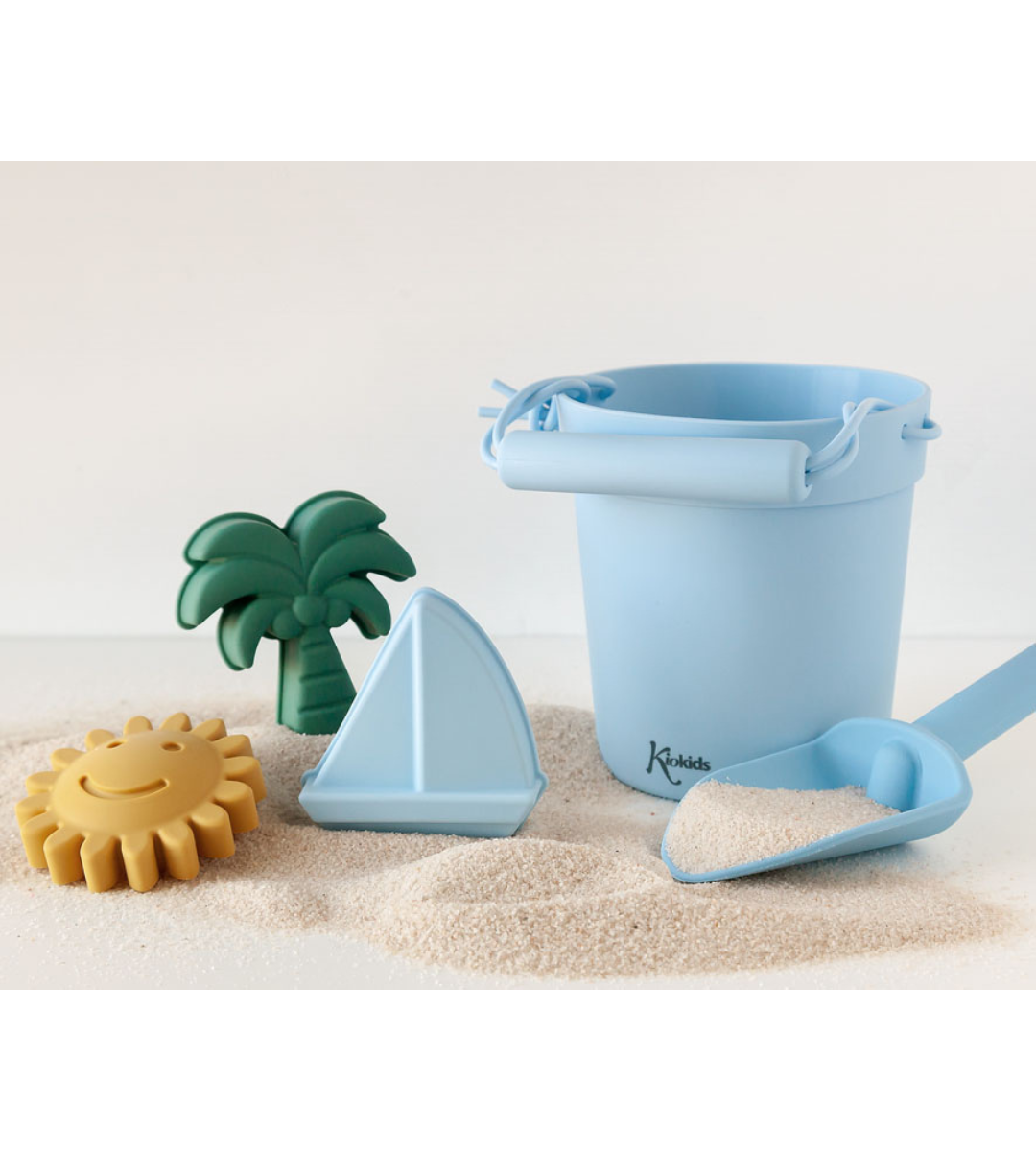 SET SECCHIELLO con GIOCHI DA SPIAGGIA in Silicone KIOKIDS - immagine 2