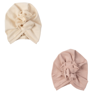 CAPPELLO TURBANTE Bimba con Volant WOOLY ORGANIC