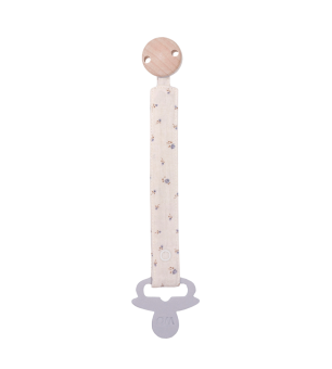 CLIP PORTACIUCCIO WOOLY ORGANIC - FIORI BLU