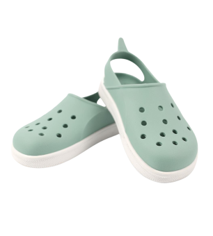 SANDALI SABOT CLOGGY BOATILUS Verde Menta/Bianco