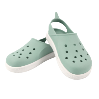 SANDALI SABOT CLOGGY BOATILUS Verde Menta/Bianco