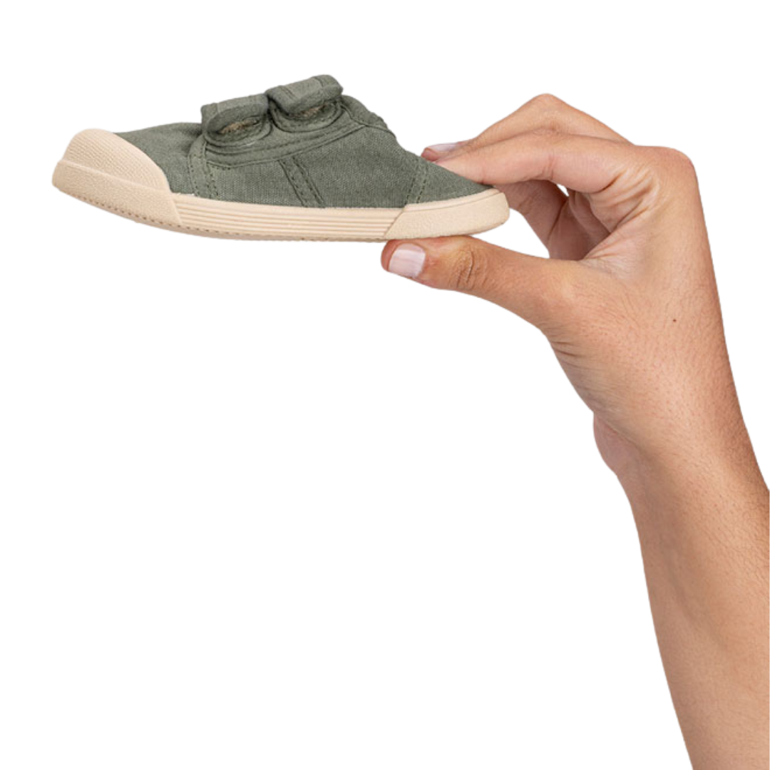 SCARPE di tela Barefoot LONA CHIUSURA A STRAPPO IGOR Kaki - immagine 3