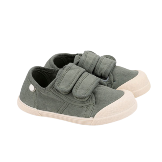 SCARPE di tela Barefoot LONA CHIUSURA A STRAPPO IGOR Kaki