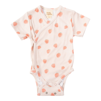 BODY a Maniche Corte WOOLY ORGANIC Strawberry Spark