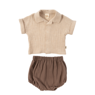 COMPLETO BIMBO in Mussola di Cotone WOOLY ORGANIC