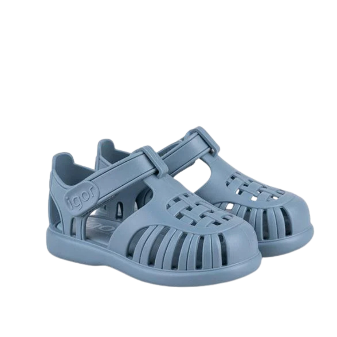 SANDALI in Gomma Tobby Solid IGOR Blu Oceano - immagine 2