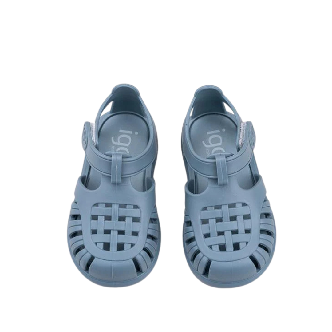 SANDALI in Gomma Tobby Solid IGOR Blu Oceano - immagine 3